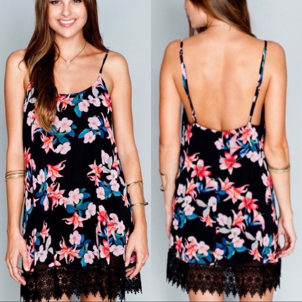 SHOW ME YOUR MUMU Floral Reville Mini Dress - Size XS